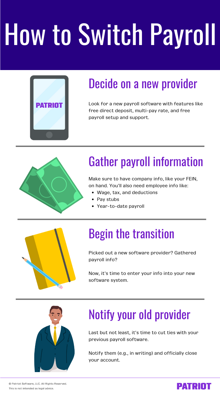 4 steps to switch payroll software